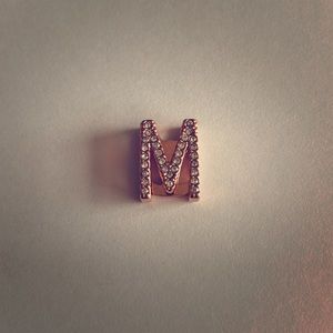 KEEP Collective Jewelry - Keep Collective Pave Rose Gold letter M KEEP Collective Jewelry - Keep Collective Pave Rose Gold letter M
